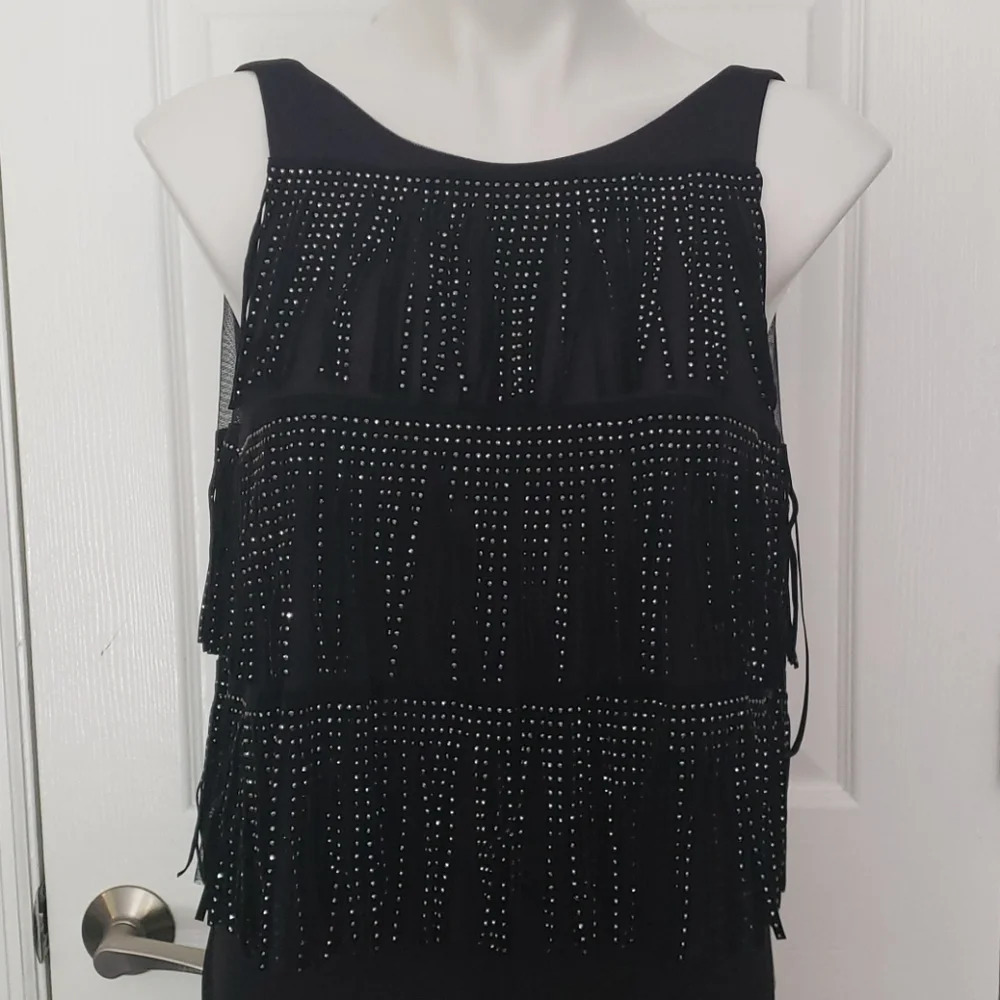 SHO sleeveless black sparkle jumpsuit - Picture 2 of 15